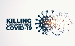 killing or destroying coronavirus covid-19 concept background