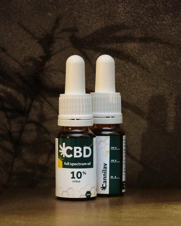Fullspectrum CBD olej 10% lemon