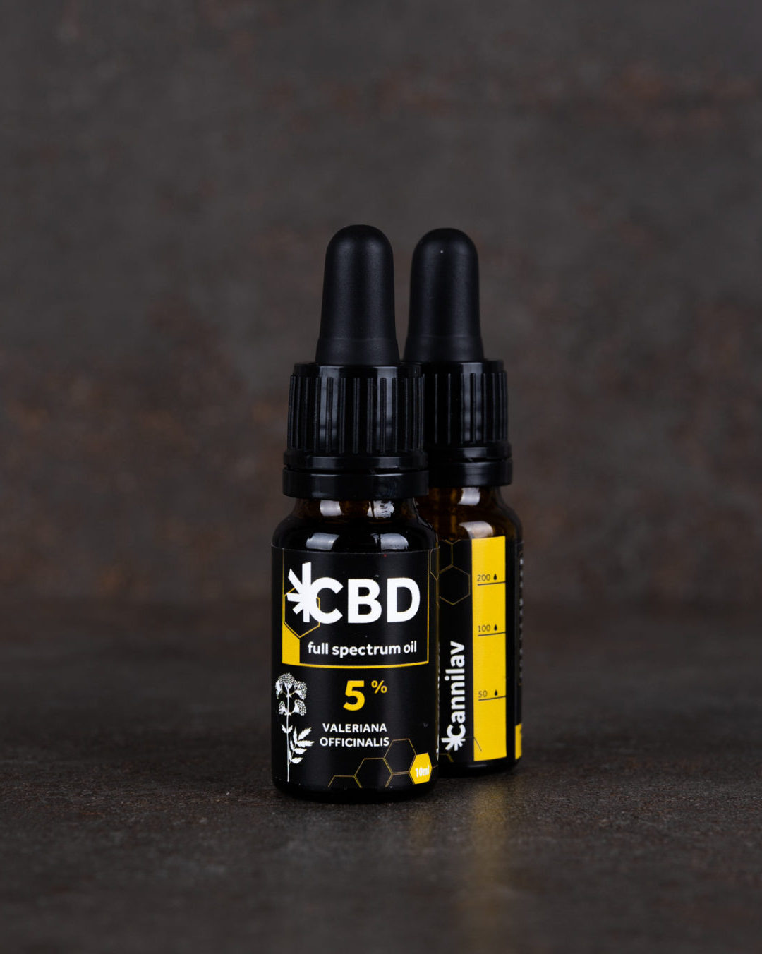 Fullspectrum CBD olej 5% + valeriána extrakt