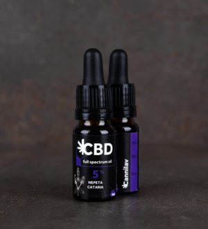 Fullspectrum CBD olej 5% + Kocúrnik obyčajný